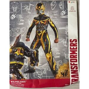 Transformers Bumblebee Child Costume Size Large 10-12 Halloween Movie Superhero